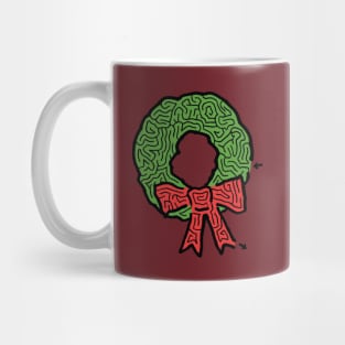 Christmas Wreath Maze Mug